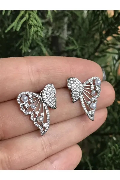 Melek Kanadı Model İnci Detaylı Küpe (xuping-kararamaz)