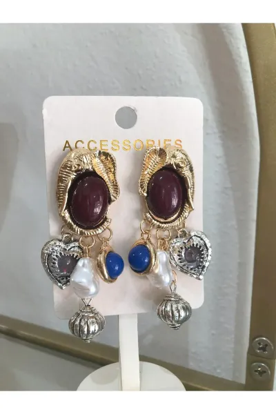 Muadil Marka Charm Küpe