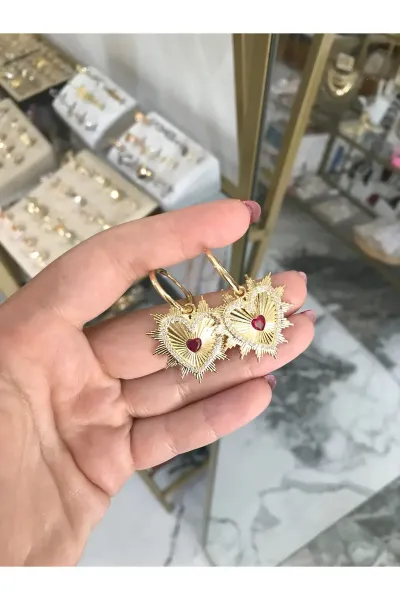 Özel Seri Kalp Model Küpe
