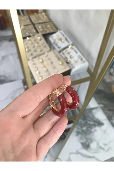Özel Seri Gold Detaylı Küpe