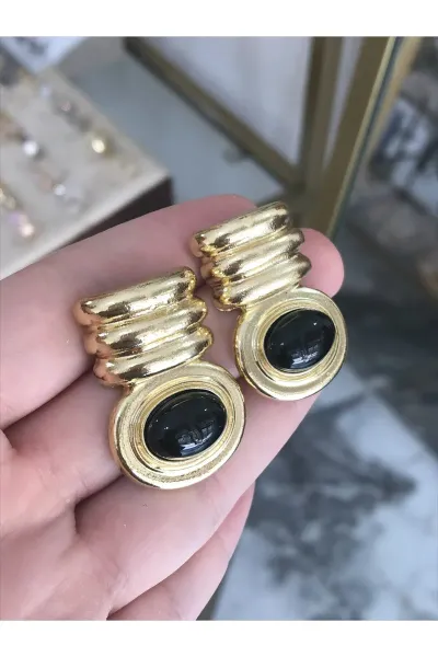 Özel Seri Gold Detaylı Küpe