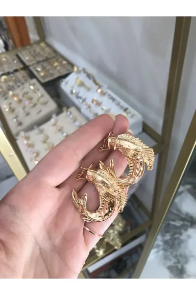Balık Model Halka Küpe