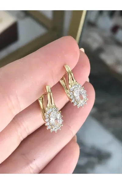 XUPING Vintage Taşlı Model Küpe (kararmaz)