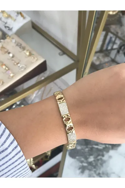 Ara Taş Model Künye Bileklik (kararmaz)