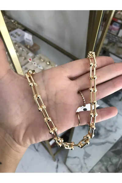 Marka Model Gold Çelik Kolye