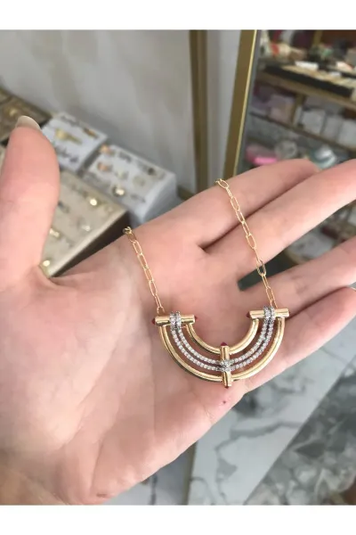 Serenay VİP Model Taş Detaylı Kolye