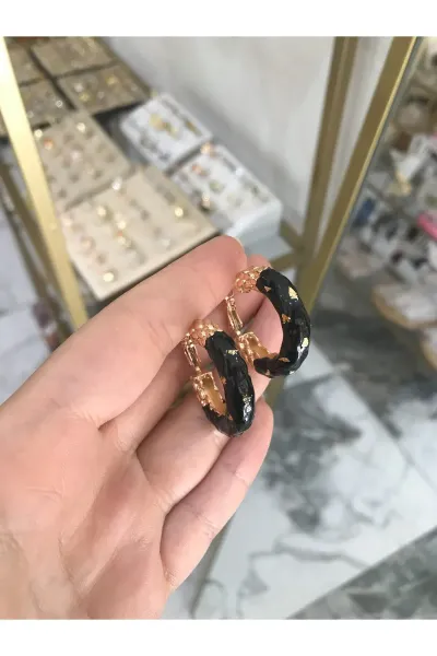 Özel Seri Gold Detaylı Küpe