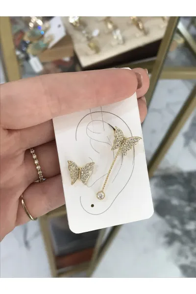 XUPING Kırkırdak Model Kelebek Detaylı Küpe (kararmaz)