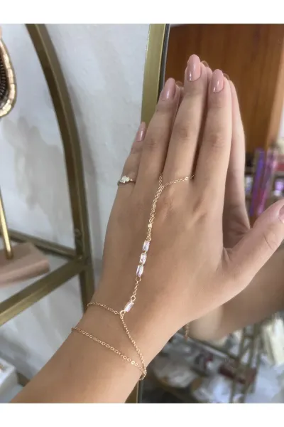 Taş Detaylı Şahmeran — Metalik