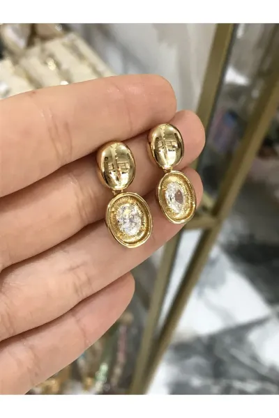 XUPING Taş Detaylı Zarif Model Küpe (kararmaz)