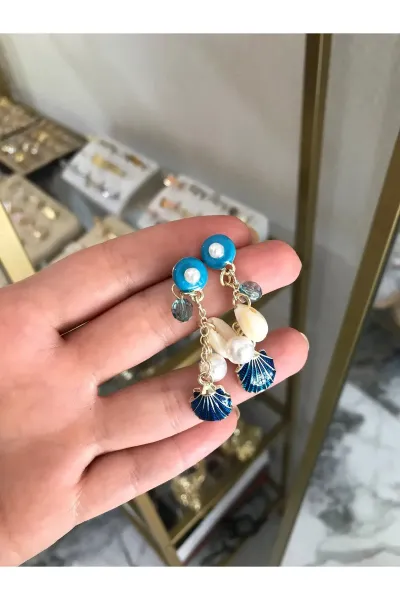 Deniz Kabuğu Model Küpe