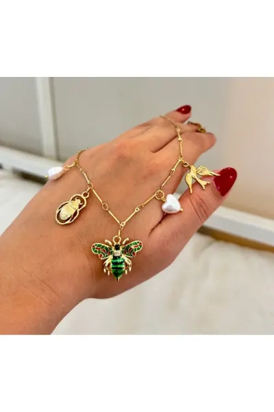 Arı Model Charm Kolye