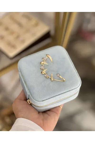 Damla Taş Detaylı Kıkırdak Model Küpe