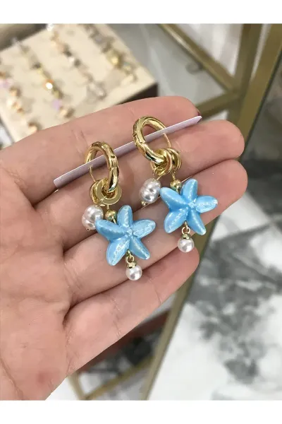 Deniz Yıldızı Ve İncili Küpe