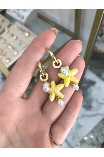 Deniz Yıldızı Ve İncili Küpe