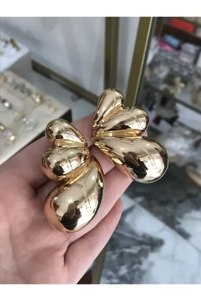 Muadil Marka Gold Damla Küpe