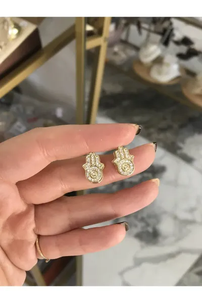 Gold Fatma Ana Eli Küpe ( Xuping/Kararmaz)