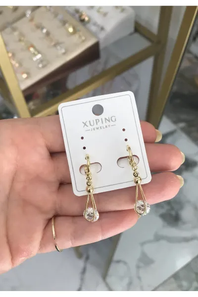 XUPING Model Sallantılı Taş Model Küpe (kararmaz)
