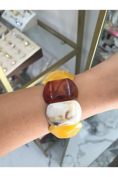 Kemik Model Lastik Bilezik