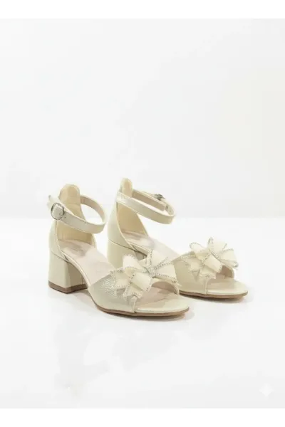 KIZ ÇOCUK ABİYE AYAKKABI — Altın