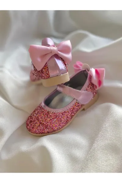 KIZ ÇOCUK CIRTLI BABET — PEMBE