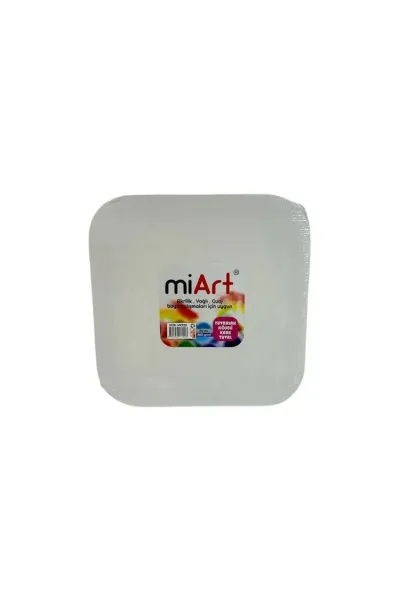 Miart Yuvarlak Köşeli Kare Tuval 20 cm