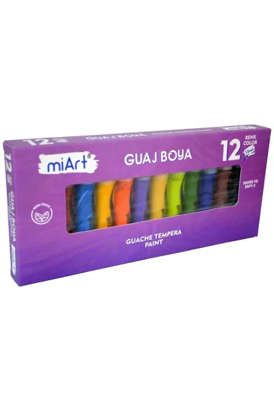 Miart Guaj Tempera Boya Seti 12 Renk 15 ml