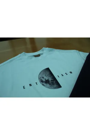 Wild Wood "Lunar Moon" Kabartılı Baskılı Premium Oversize T-shirt — Ekru 4