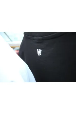 Wild Wood "LA Street" Dikey Baskılı ve Kol Nakışlı Premium Oversize T-shirt — Siyah-Nakışlı 5