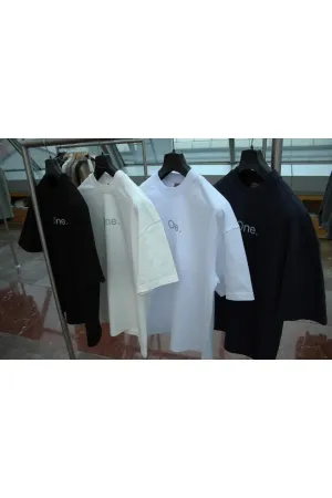 Wild Wood "The One" Baskılı Premium Oversize T-shirt — Beyaz 5