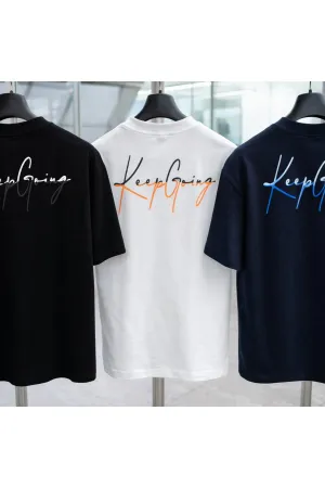 Wild Wood "Keep Going" Grafik Baskılı Premium Oversize T-shirt — Ekru 8