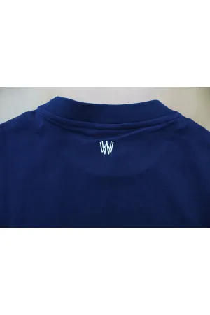 Wild Wood "LA Street" Dikey Baskılı ve Kol Nakışlı Premium Oversize T-shirt — Lacivert 7