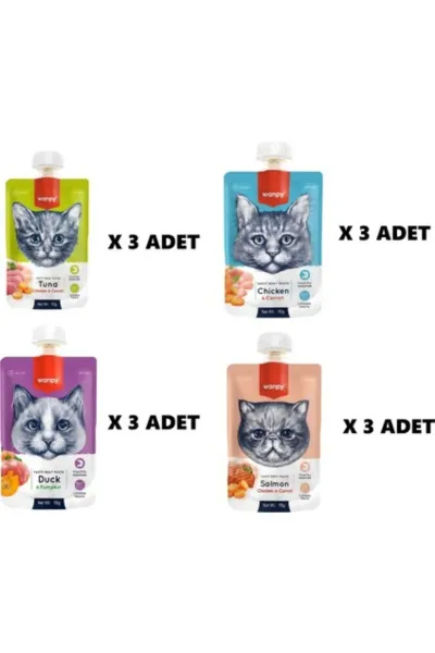 Premium 4’lü Lezzetli Kedi Ödülü Seti