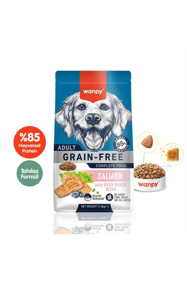 Tahılsız Somonlu Yetişkin Köpek Maması 1,5 Kg