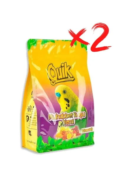 Muhabbet Kuşu Yemi Vitaminli 400 Gr X2