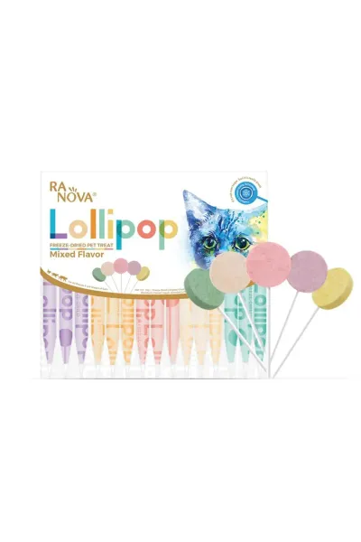Ranova Karışık Lezzetli Lolipop Dondurulabilir Kedi Ödülü 1,4gr 15li