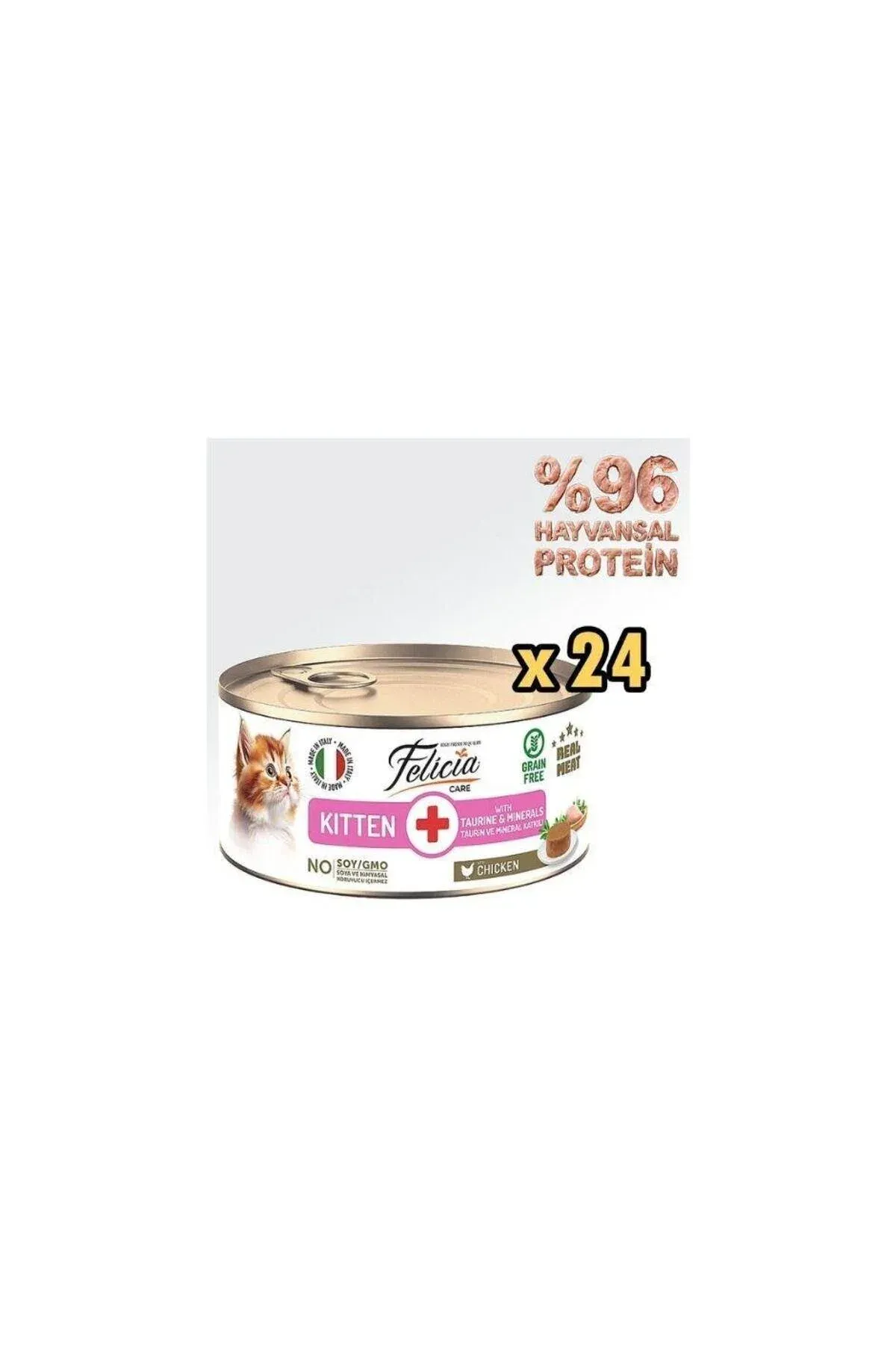 Tavuklu Püre Yavru Kedi Konservesi 85 Gr x 24 Adet