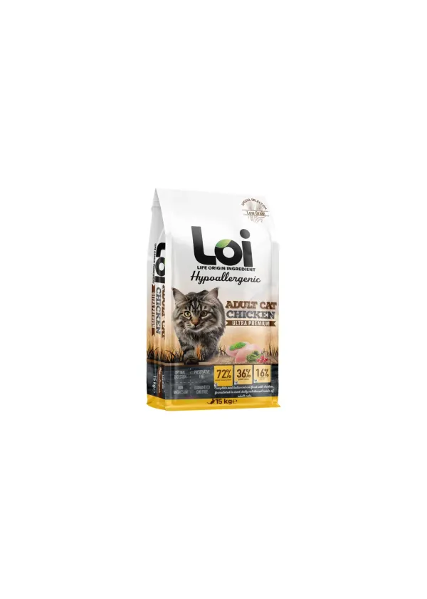 Yetişkin Tavuklu Kedi Maması 15 kg