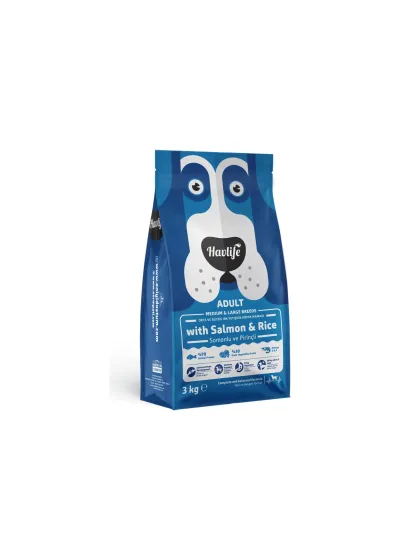 Somonlu ve Pirinçli Orta ve Büyük Irk Yetişkin Köpek Maması 3kg