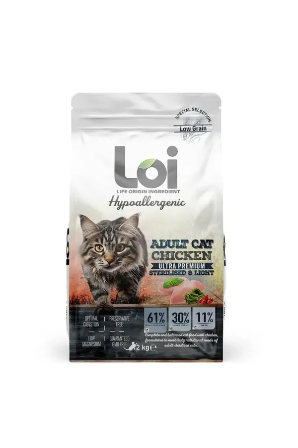 Loi Steril Tavuklu Kısır Kedi Maması 2 Kg