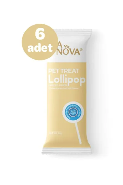 Ra Nova Keçi Sütlü Dondurularak Kurutulmuş Kedi Ödülü Lolipop 1.4 Gr ( 6 adet )