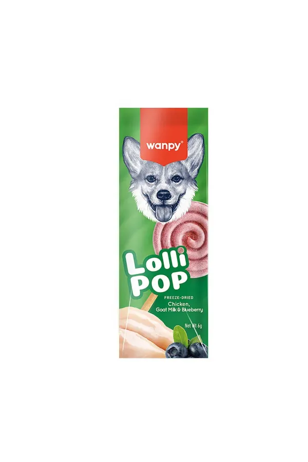 Köpekler İçin Dondurularak Kurutulmuş Swirlpop – Yaban Mersinli - 6 g-3 Adet