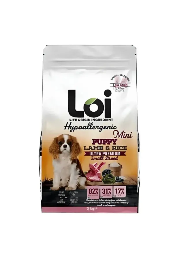Mini Puppy Kuzu Etli Küçük Irk Yavru Köpek Maması 3 Kg