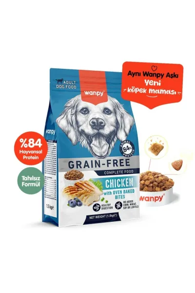 Tavuklu Tahılsız Yetişkin Köpek Maması 1,5 kg