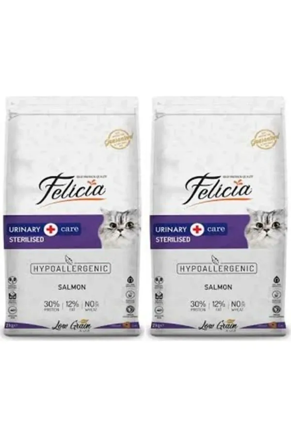 2 Adet Adult Cat Light & Sterilised Somonlu Kısır Yetişkin Kedi Maması 2 kg x 2 = 4 kg