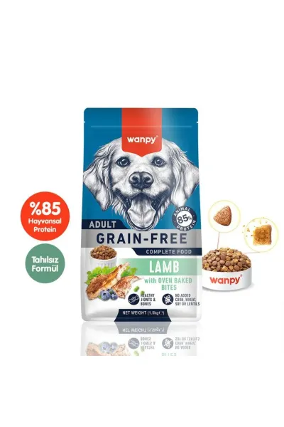 Tahılsız Kuzulu Yetişkin Köpek Maması 1,5 Kg