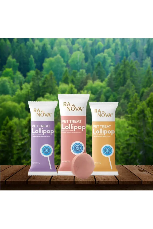 Karışık Kurutulmuş Kedi Ödülü Lolipop 1.4 gr - 3 Li Paket