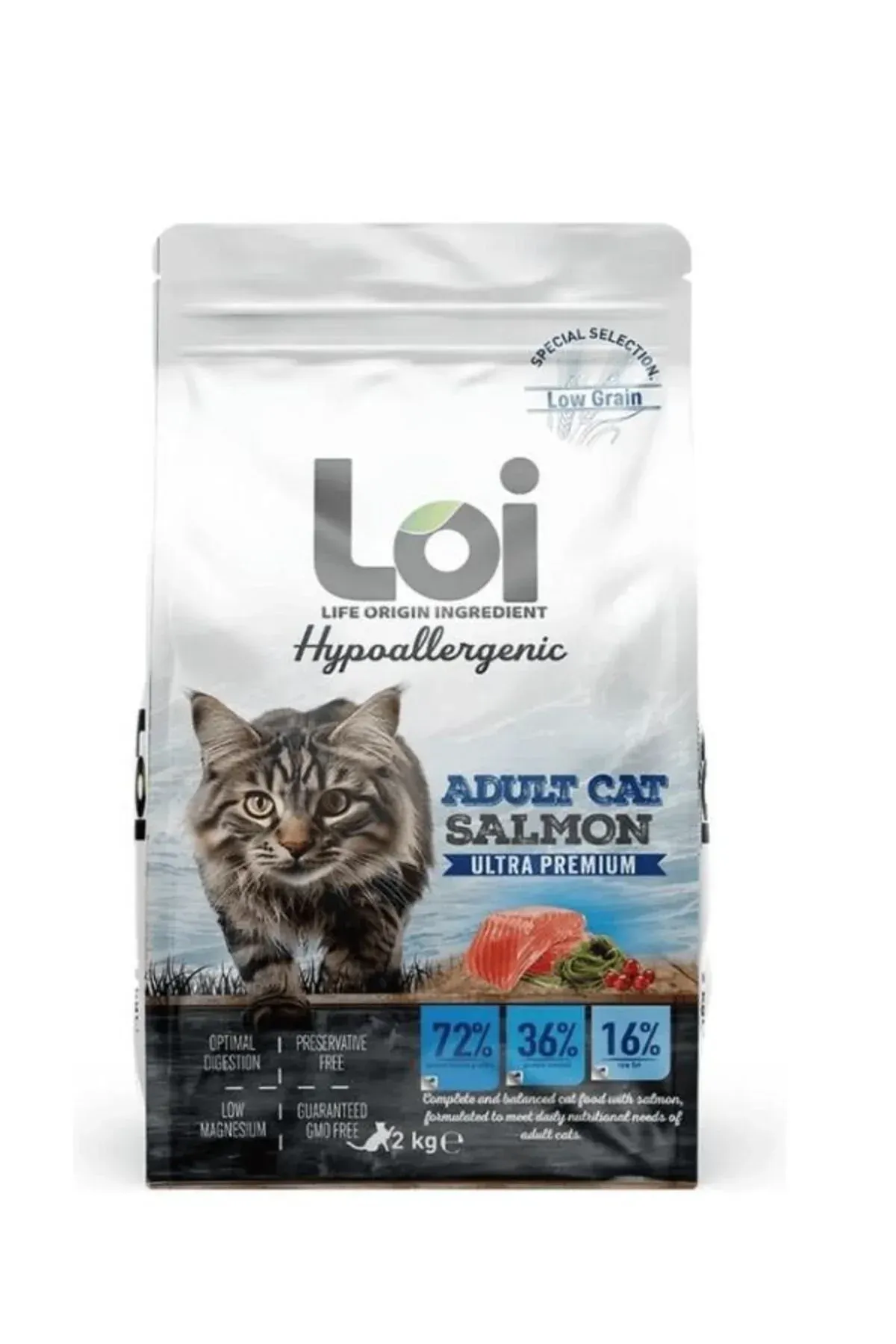 Somon Balıklı Yetişkin Kedi Maması 2Kg
