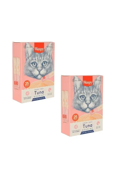 Kedi Ödül Çubuğu Sıvı Ton Balıklı Ve Karideli 25 Adet 14 Gr (2 Adet)