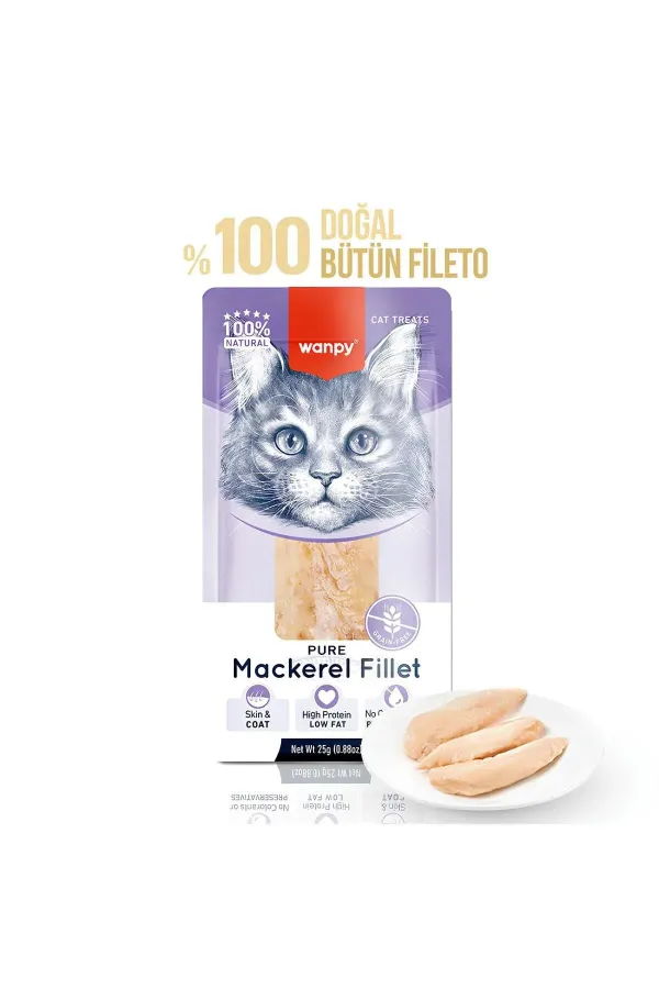 Uskumru Fileto 25g Kedi Ödülü (6 Adet)